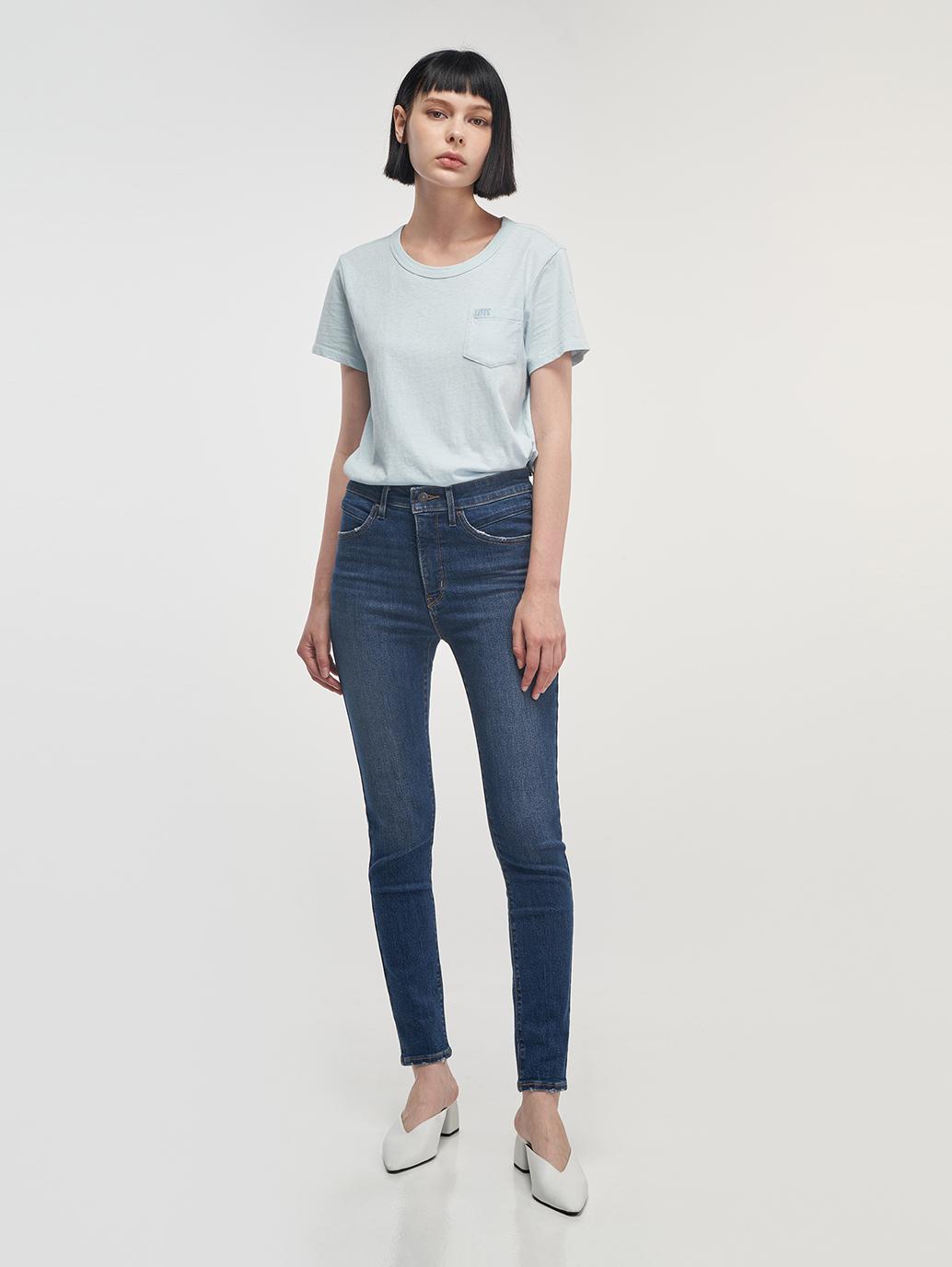 Levi's® Hong Kong womens selvedge high rise boyfriend jeans 197450002 10 Model Front
